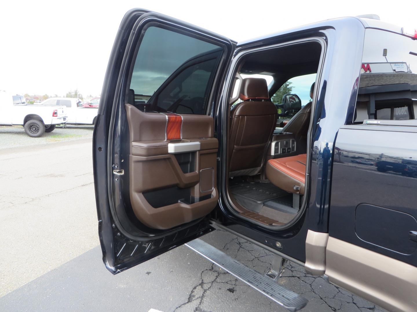 2021 BLUE /BROWN Ford F-250 SD King Ranch Pickup 4D 6 3/4 ft (1FT8W2BT5ME) with an V8, Turbo Diesel, 6.7 Liter engine, Automatic, 10-Spd transmission, located at 2630 Grass Valley Highway, Auburn, CA, 95603, (530) 508-5100, 38.937893, -121.095482 - Beautiful King Ranch sitting on a Carli Pintop suspension system, 37" Nitto Recon Grappler tires, XD wheels, Retrax bedcover, window tint, and a Factory Warn Winch. - Photo#46